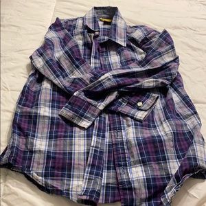 Gap button down plaid shirt